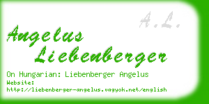angelus liebenberger business card